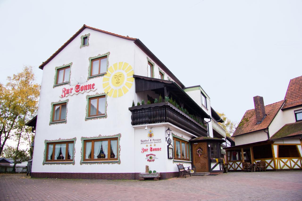 Gasthof Und Pension Zur Sonne Schollbrunn Exterior photo